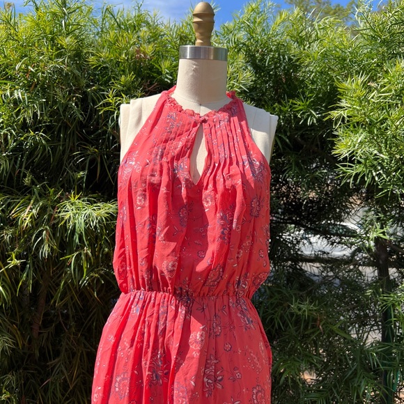 Joie dress color Strawberry, 100% silk - Picture 5 of 11